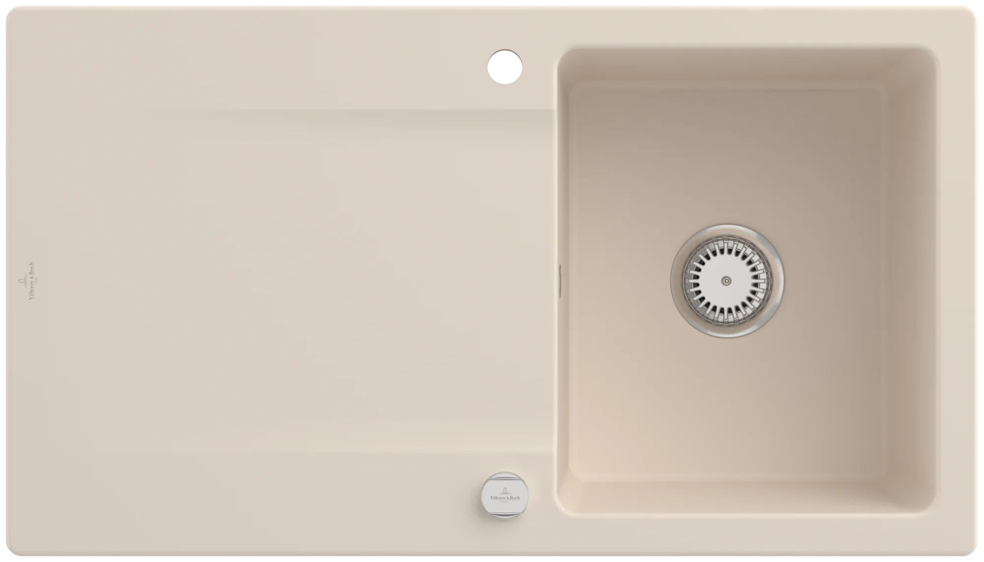 Villeroy & Boch Siluet 50 Einbauspüle 900x510mm Exc-Garn. IB reversibel aus TitanCeram Ivory cplus Villeroy & Boch Siluet 50 Einbauspüle 900x510mm Exc-Garn. IB reversibel aus TitanCeram Ivory cplus