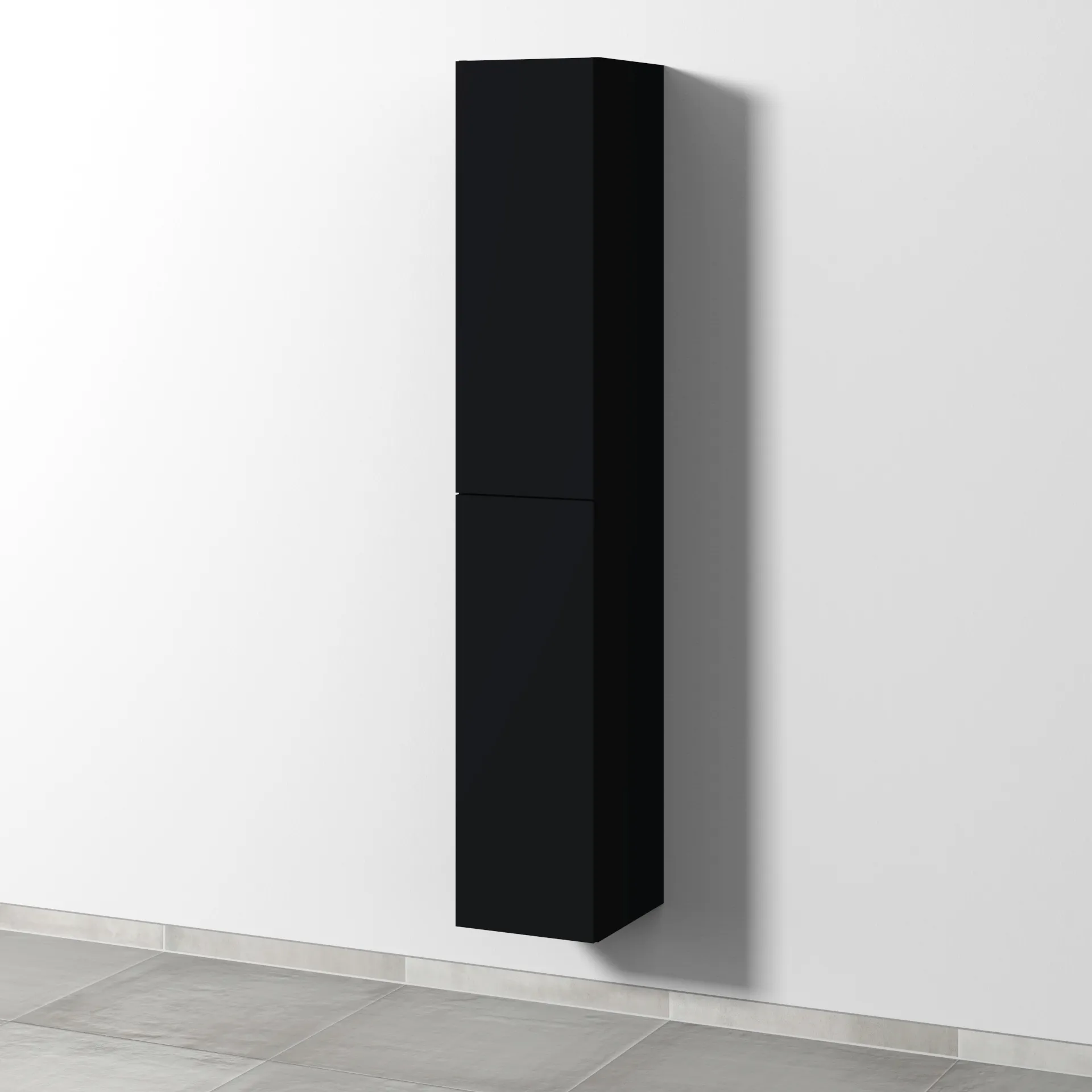 Sanipa Hochschrank „3way“ 300 × 1700 × 345 mm Anschlag links, in Schwarz (matt), Anschlag links