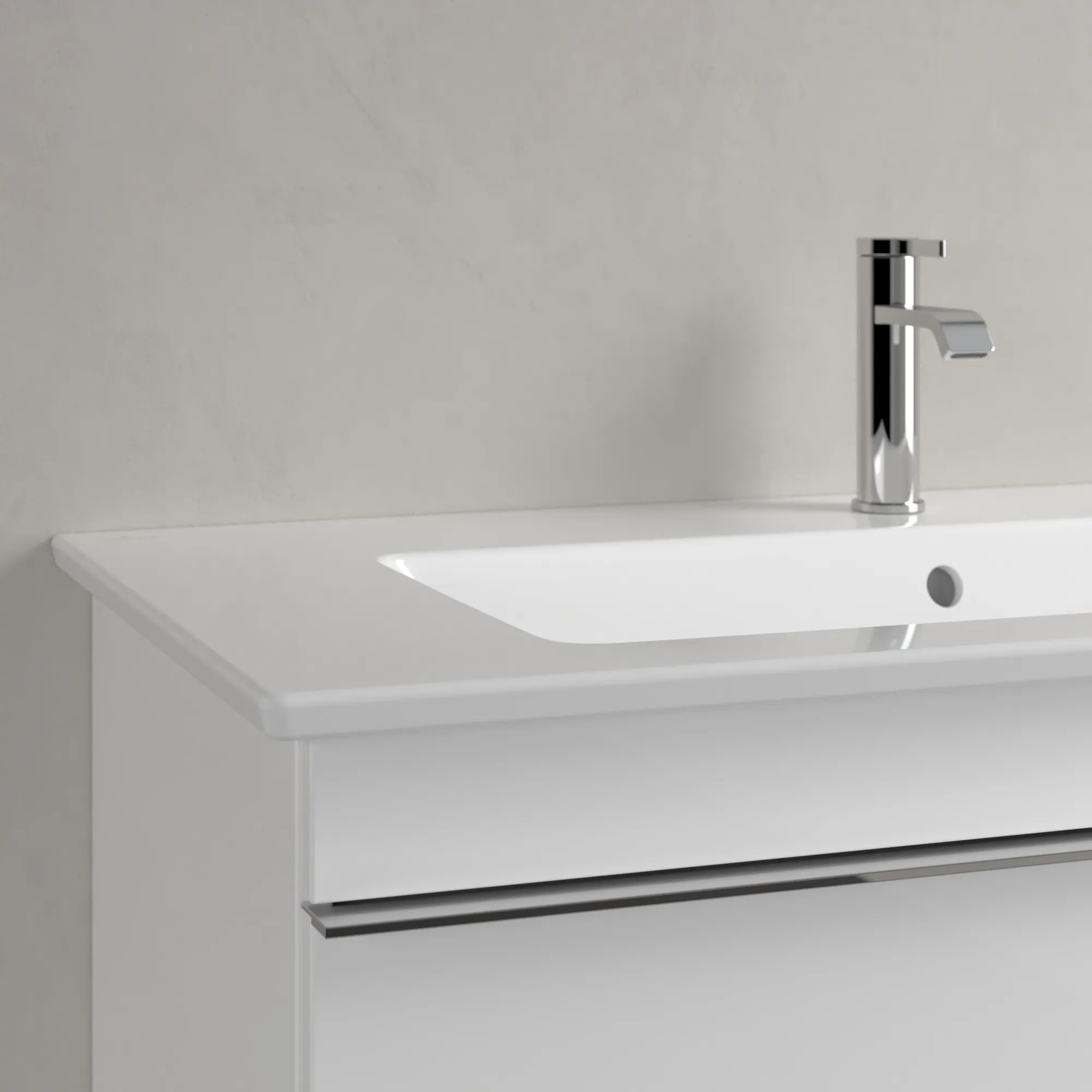 Villeroy & Boch Wandwaschtisch „Venticello“ 1000 × 500 × 170 mm, für Becken mittig, mit Hahnlochbohrung, Hahnlochposition mittig in Weiß Alpin Villeroy & Boch Wandwaschtisch „Venticello“ 1000 × 500 × 170 mm, für Becken mittig, mit Hahnlochbohrung, Hahnlochposition mittig in Weiß Alpin