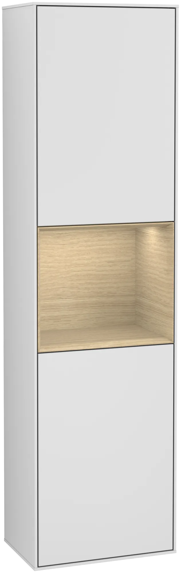 Villeroy & Boch Hochschrank „Finion“ 41,8 × 151,6 cm 2 Türen, Anschlag: links, inkl. Beleuchtung Anschlag links