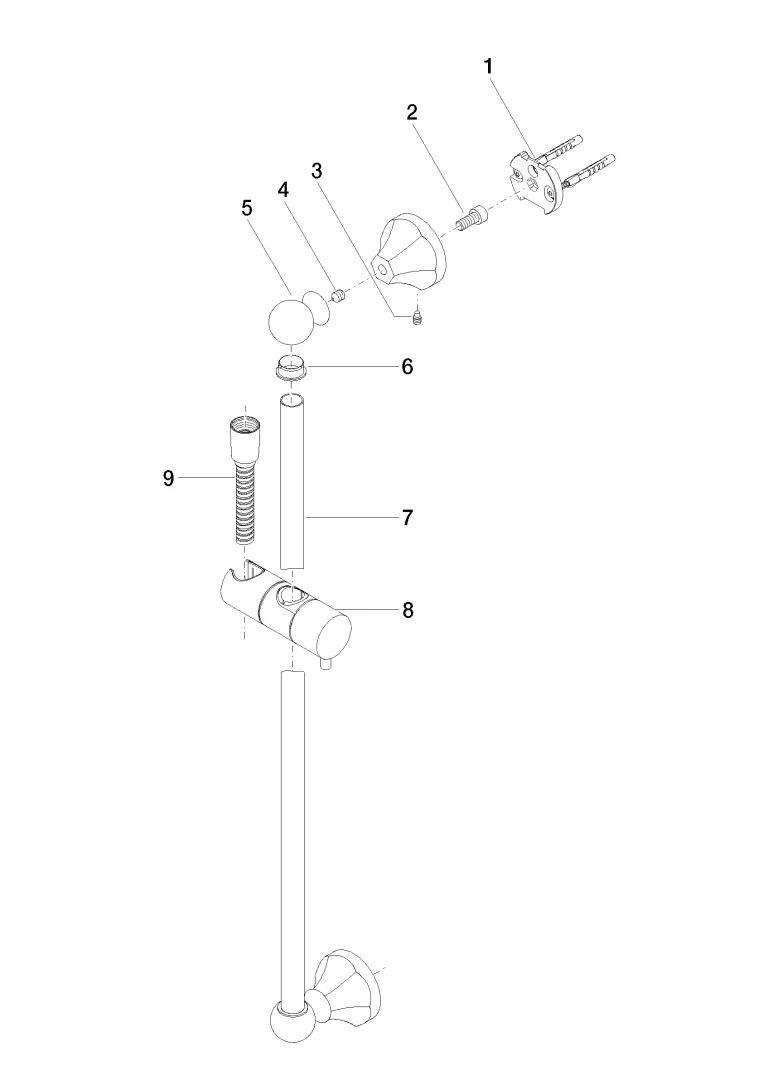 Duschgarnitur ohne Handbrause MADISON Chrom 26413370 Duschgarnitur ohne Handbrause MADISON Chrom 26413370