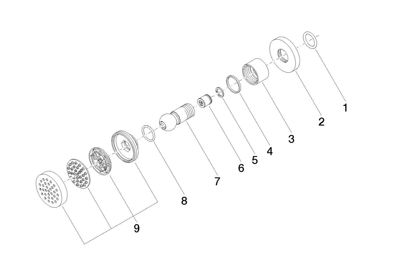 Dornbracht Seitenbrause ohne Mengenregulierung FlowReduce - Chrom Dornbracht Seitenbrause ohne Mengenregulierung FlowReduce - Chrom