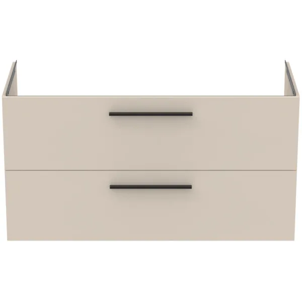 Möbelwaschtischunterschrank i.life B 2 Auszüge Siphonausschnitt auf der rechten Seite 1200x505x630mm Weiß matt Möbelwaschtischunterschrank i.life B 2 Auszüge Siphonausschnitt auf der rechten Seite 1200x505x630mm Weiß matt