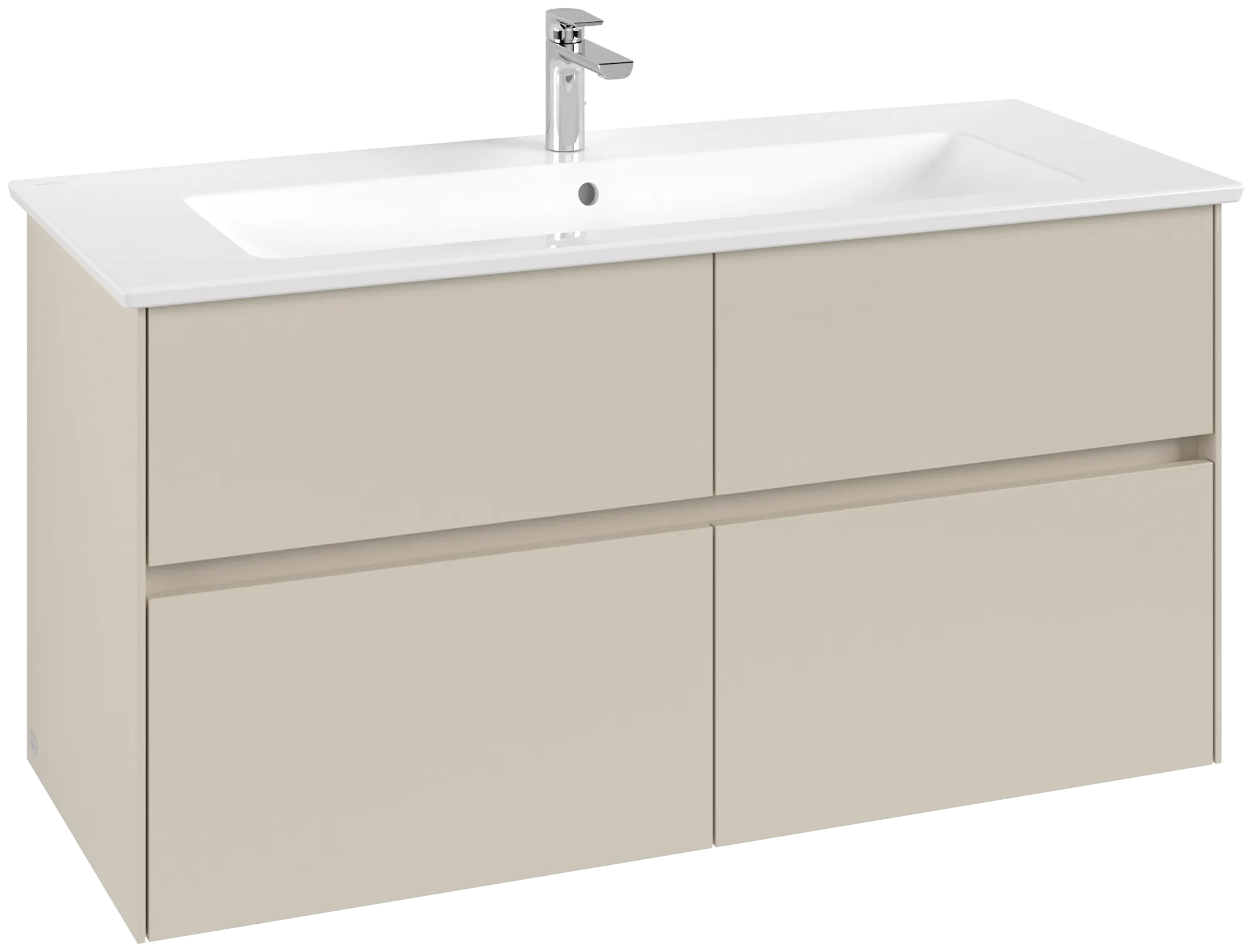 Villeroy & Boch Collaro Waschbeckenunterschrank C14600, 1161 x 610 x 480 mm, Cashmere Grey