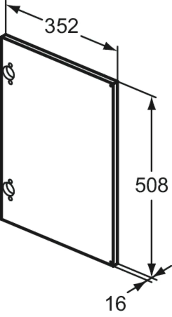 Ideal Standard Tür 352x508 Eurovit+ Hochglanz grau lackiert Ideal Standard Tür 352x508 Eurovit+ Hochglanz grau lackiert