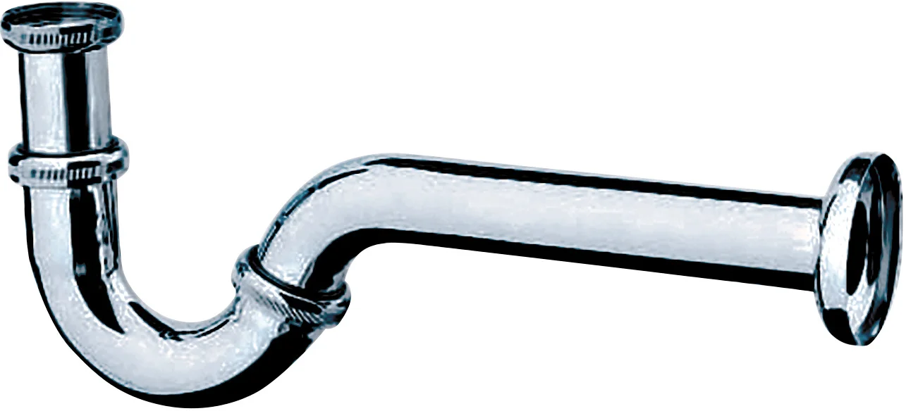 Hansgrohe Bidet-Röhrensiphon DN32 chrom, Verstellweg 30–55 mm, Wandabstand 275 mm, Stauwasserhöhe 50 mm, Anschluss G 11/4