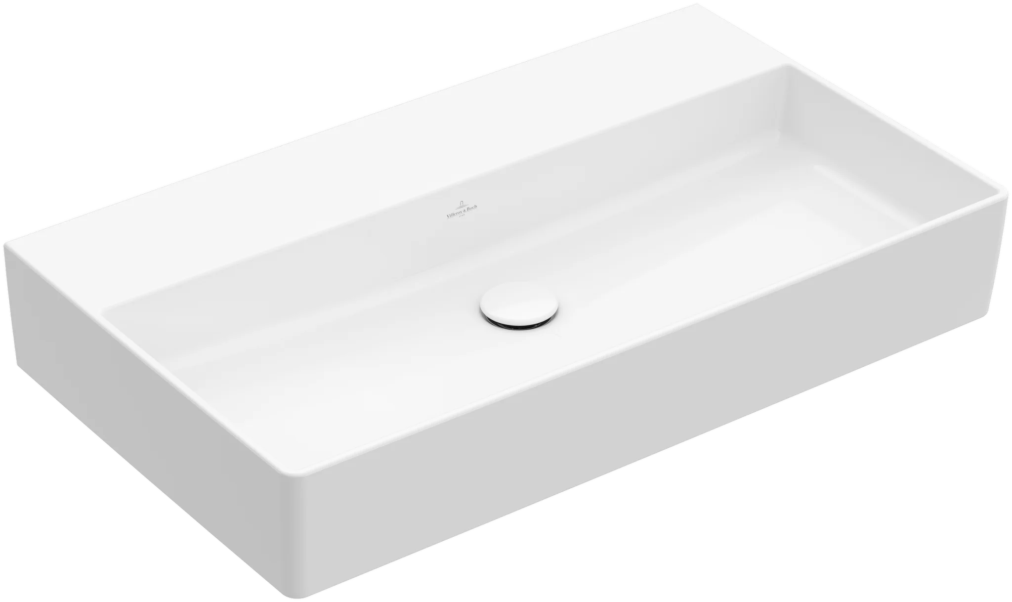 Villeroy & Boch Memento 2.0 Waschbecken TitanCeram 800x470mm Rechteck ohne Überlauf Weiß Alpin