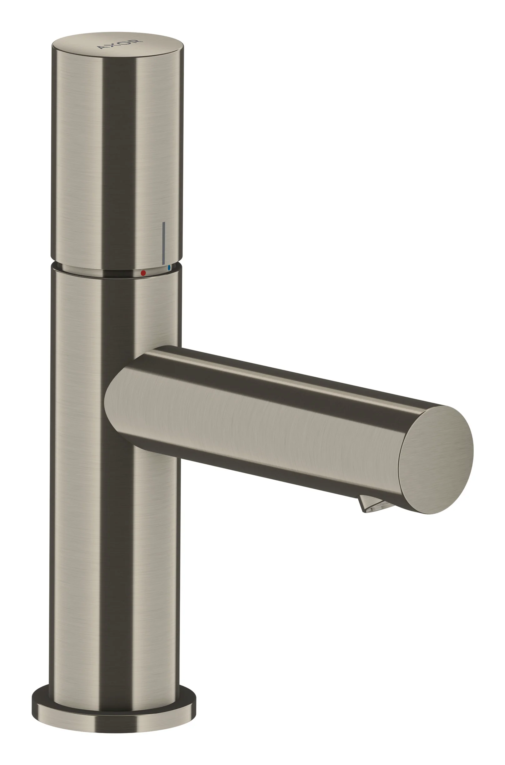 Hansgrohe AXOR Uno Einhebel-Waschtischmischer 80, Brushed Black Chrome, Ausladung 108 mm, Auslaufhöhe 79 mm, Zerogriff, Laminarstrahl, max. Durchflussmenge 5 l/min