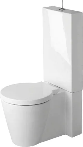 Stand-WC Kombi Starck 1 640 mm Tiefspüler, fürSPK, Abg.Vario, weiß Stand-WC Kombi Starck 1 640 mm Tiefspüler, fürSPK, Abg.Vario, weiß
