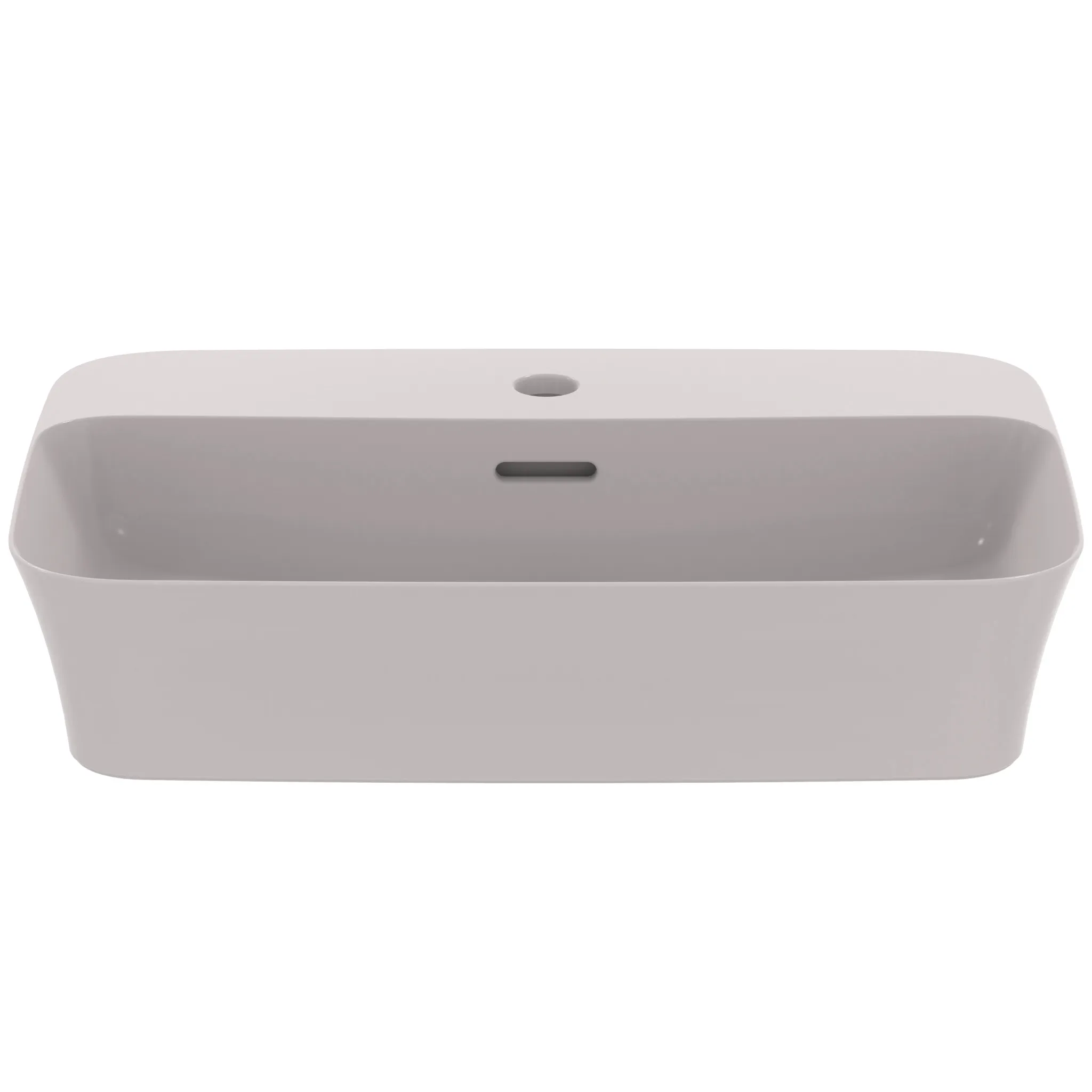 Waschbecken „Ipalyss“ 55 × 38 × 14,5 cm, Hahnlochposition mittig in Betongrau