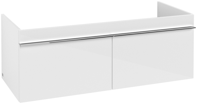 Villeroy & Boch Waschtischunterschrank „Venticello“ für Schrank-Doppelwaschtisch 115,3 × 42 × 50,2 × 50,2 cm in Glossy White, mittig