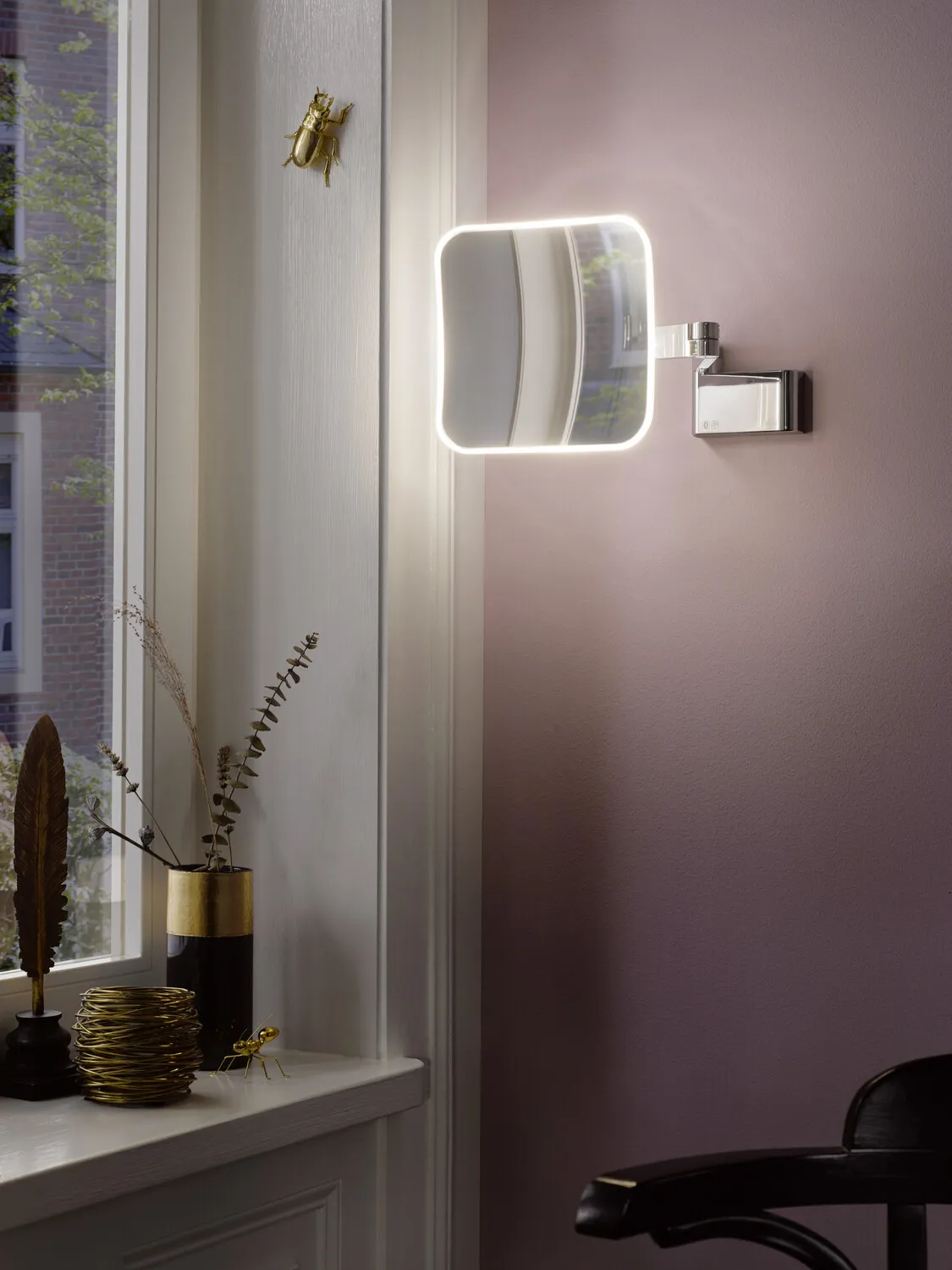 emco LED-Kosmetikspiegel „evo“ Quadrat in chrom emco LED-Kosmetikspiegel „evo“ Quadrat in chrom