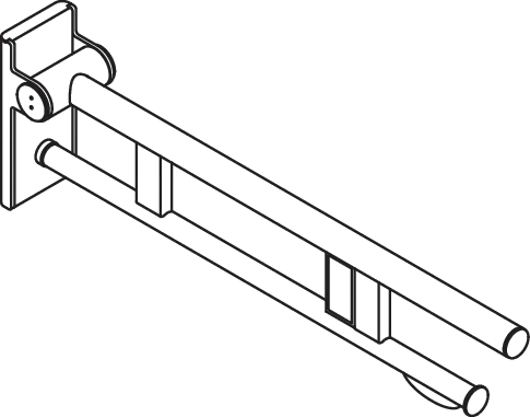 HEWI Stützklappgriff „System 900“ HEWI Stützklappgriff „System 900“