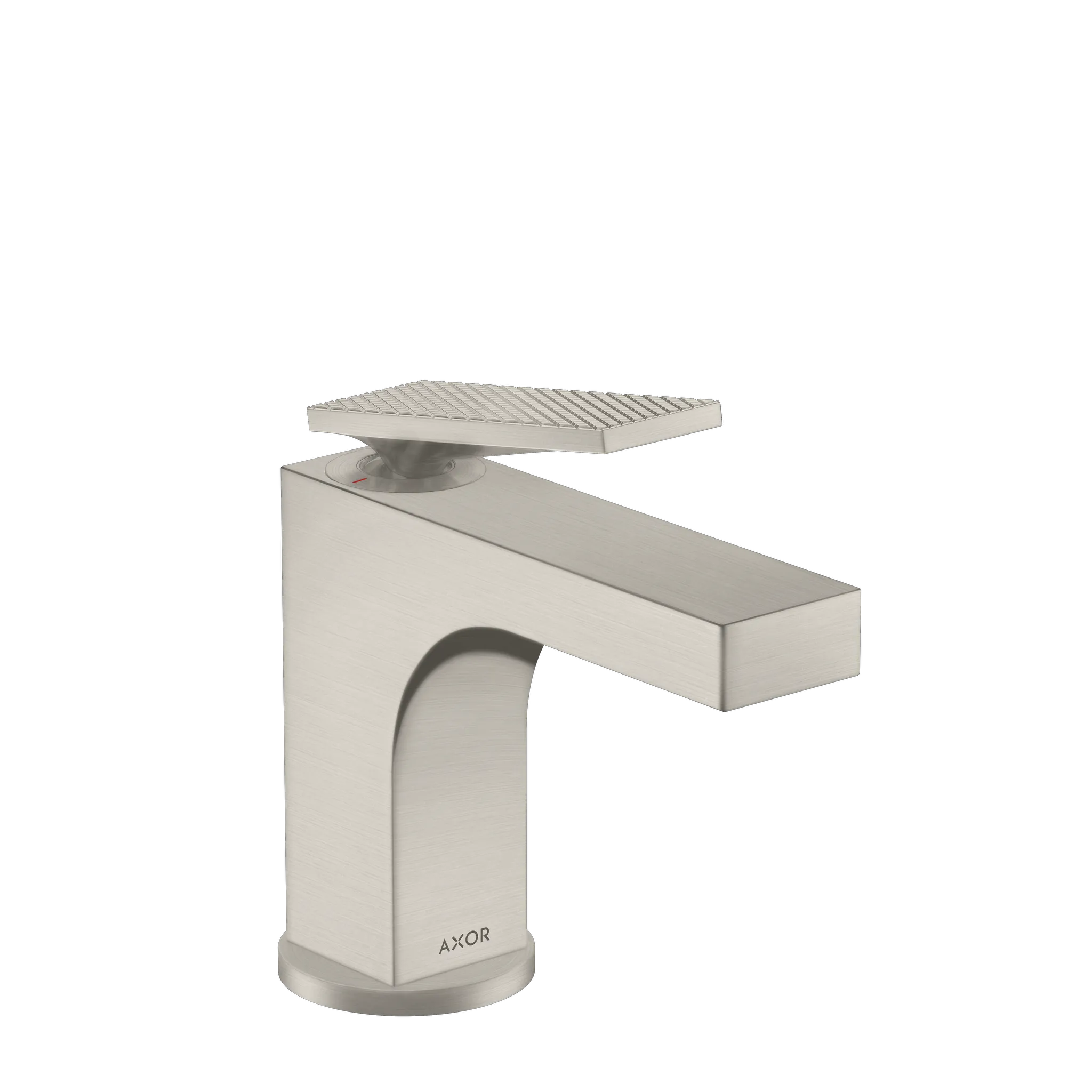 Hansgrohe AXOR Citterio Einhebel-Waschtischmischer 90 mit Hebelgriff, Rautenschliff, Edelstahl Optic Hansgrohe AXOR Citterio Einhebel-Waschtischmischer 90 mit Hebelgriff, Rautenschliff, Edelstahl Optic