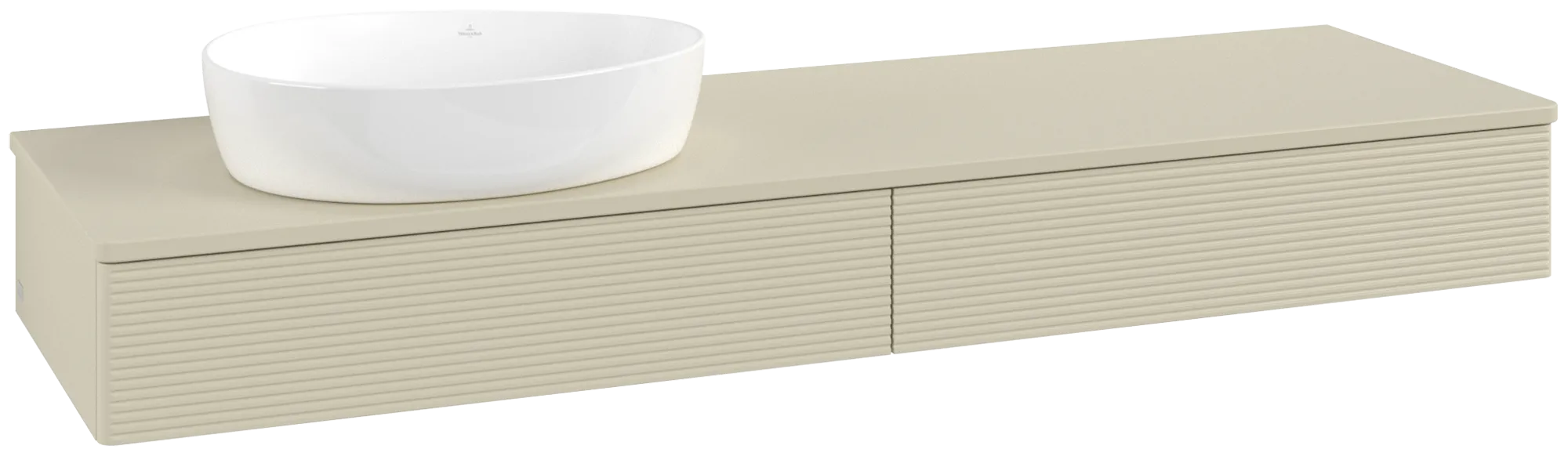 Villeroy & Boch Antao Waschbeckenunterschrank L15_1 1600x190x500mm Silk Grey Matt