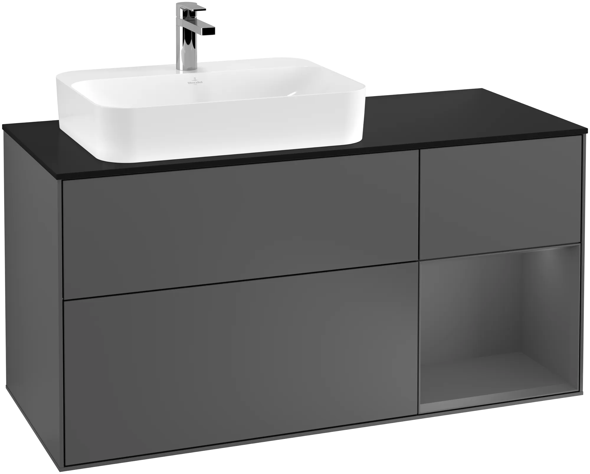 Villeroy & Boch Finion Waschbeckenunterschrank F40 1200x603x501mm Anthrazit