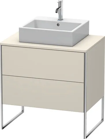 Duravit Waschtischunterschrank bodenstehend „XSquare“ 80 × 77,8 × 54,8 cm Taupe Matt Duravit Waschtischunterschrank bodenstehend „XSquare“ 80 × 77,8 × 54,8 cm Taupe Matt