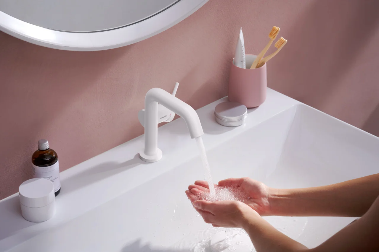 Hansgrohe Xelu Q Waschtisch, weiß, 800x480 mm, wandhängend, mit Hahnloch, ohne Überlauf, SmartClean Glasur