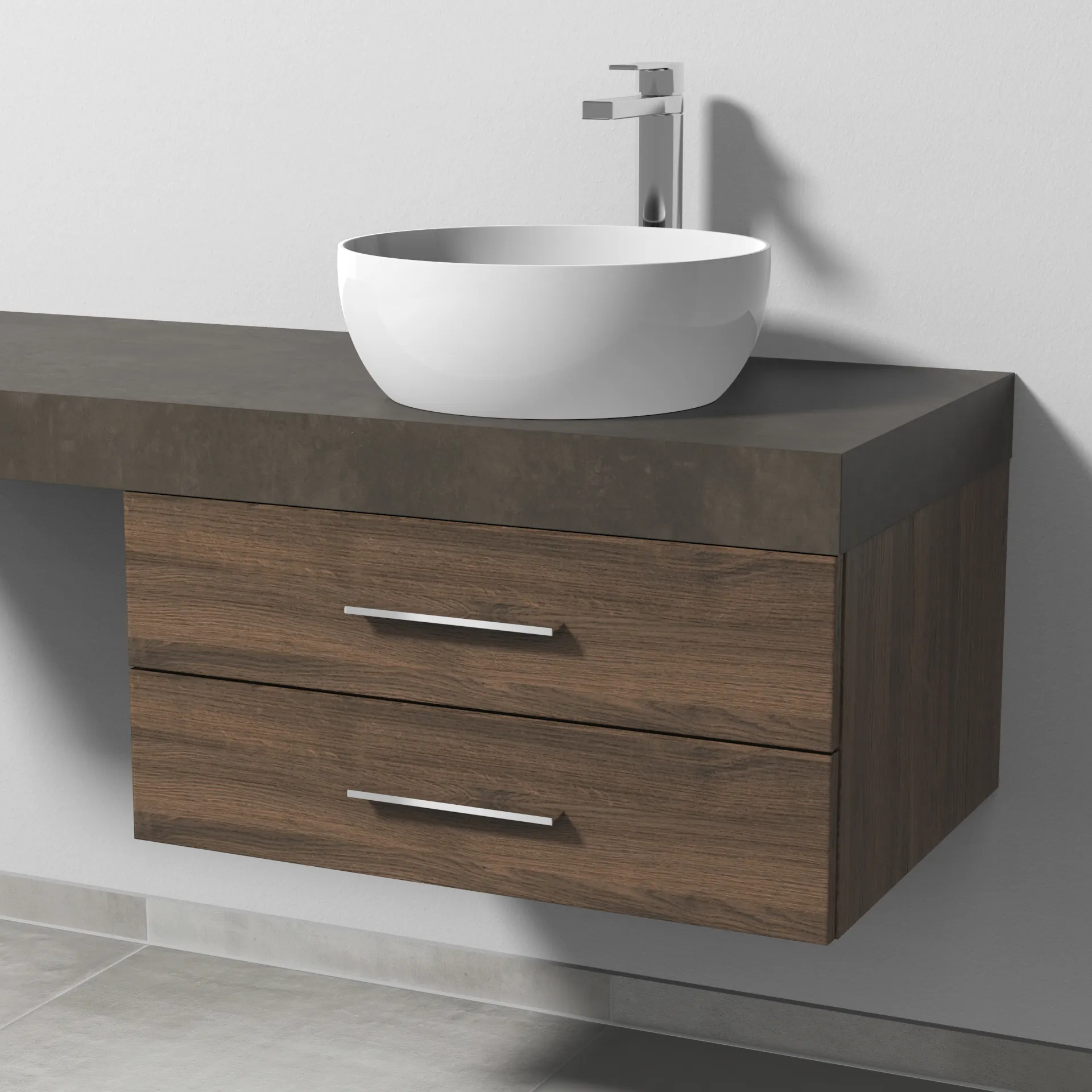 Sanipa Waschtischunterschrank „2morrow“ 700 × 340 × 520 mm in Eiche Arizona