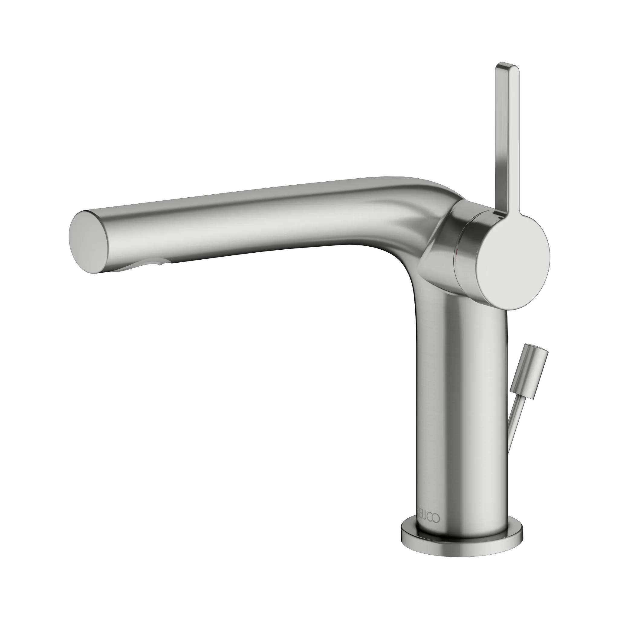 KEUCO EDITION 400 Einhebel-Waschtischmischer 120 mit Zugstangen-Ablaufgarnitur Edelstahl-finish KEUCO EDITION 400 Einhebel-Waschtischmischer 120 mit Zugstangen-Ablaufgarnitur Edelstahl-finish