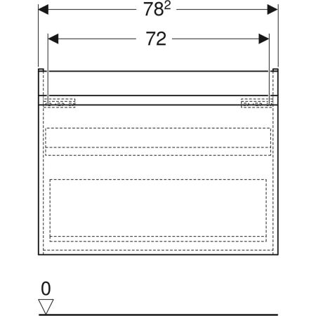Geberit Waschtischunterschrank „Renova Plan“ 78,2 × 60,6 × 44,6 cm