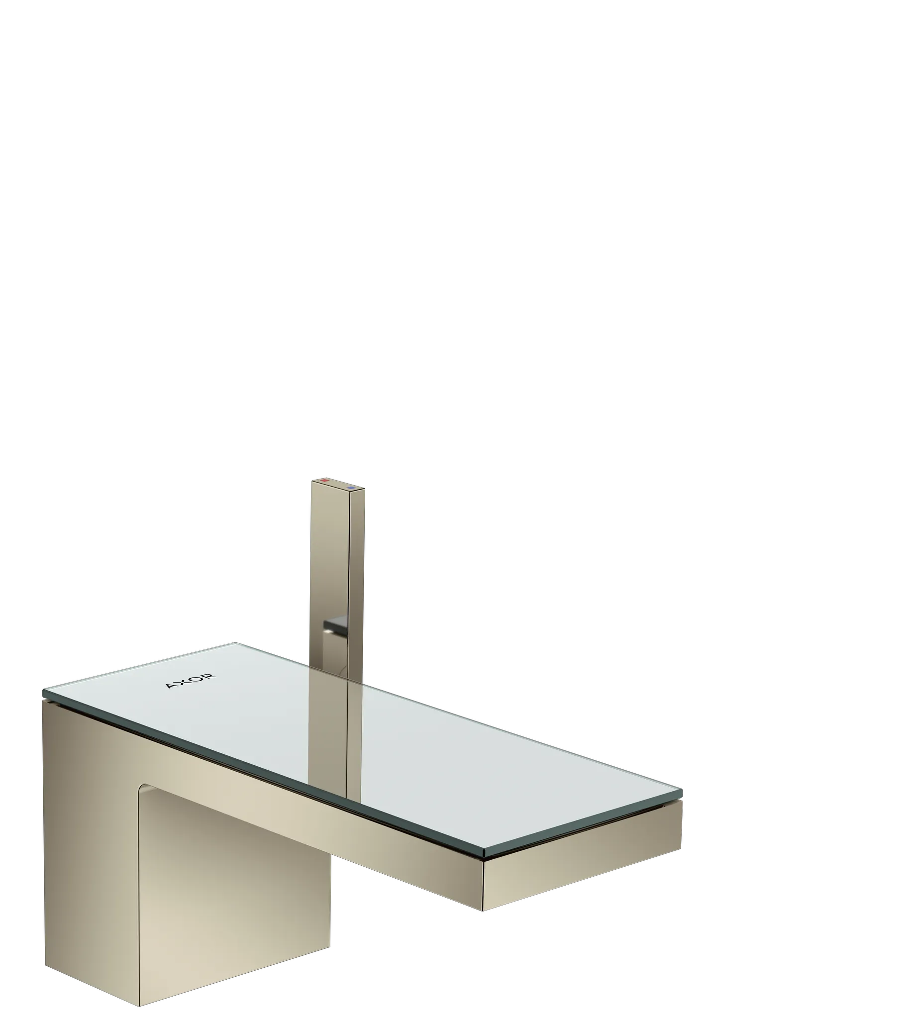 Hansgrohe AXOR MyEdition Mischer mit Platte 200 Glas, Spiegel Hansgrohe AXOR MyEdition Mischer mit Platte 200 Glas, Spiegel