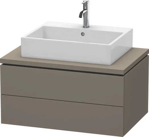 Duravit Waschtischunterschrank wandhängend „L-Cube“ 82 × 40 × 54,7 cm Flannel Grey Seidenmatt Duravit Waschtischunterschrank wandhängend „L-Cube“ 82 × 40 × 54,7 cm Flannel Grey Seidenmatt