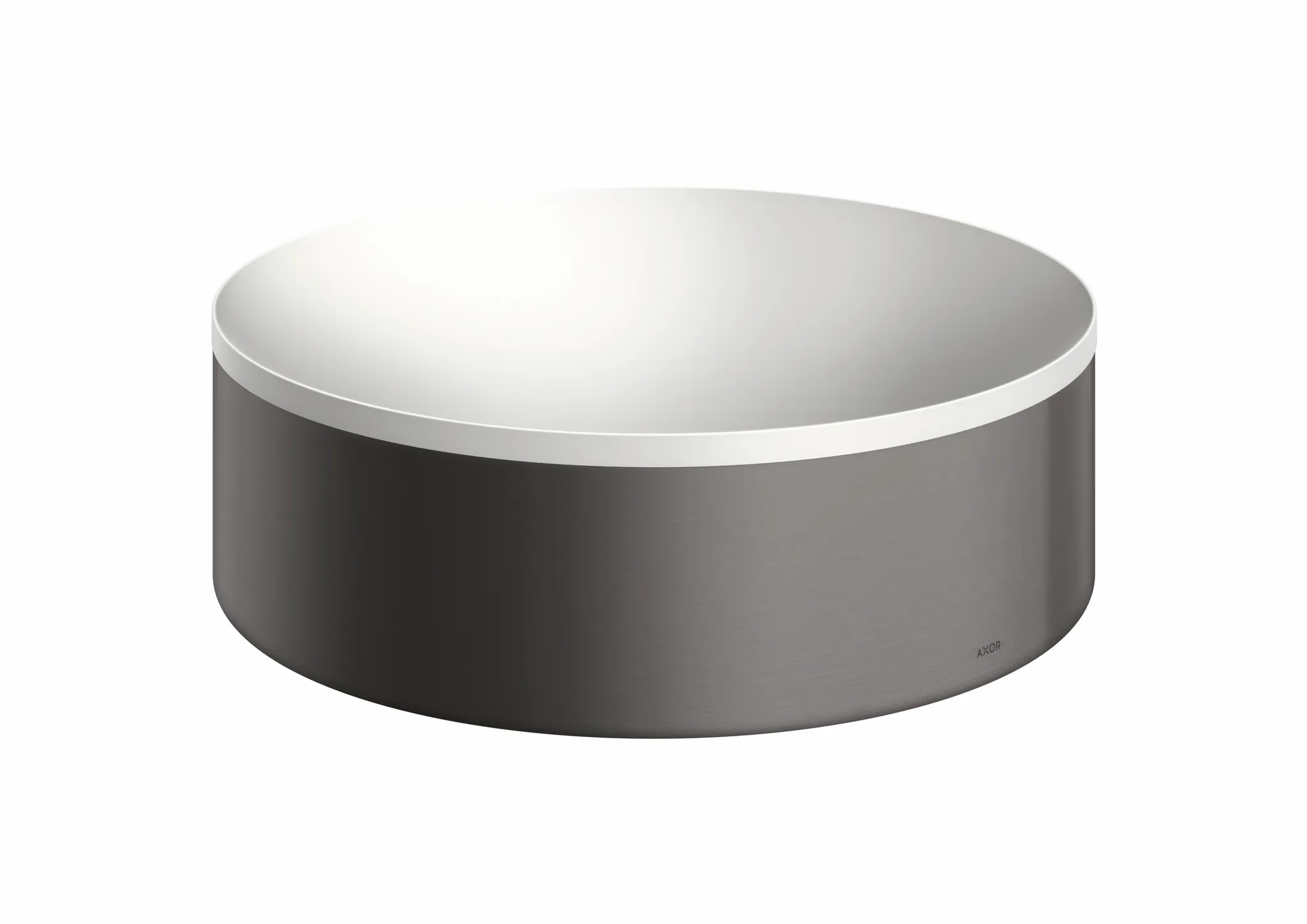 Hansgrohe AXOR Suite Aufsatzwaschtisch 300 mm, Brushed Black Chrome, SolidSurface, 80 mm Beckenhöhe, ohne Hahnloch und Überlauf Hansgrohe AXOR Suite Aufsatzwaschtisch 300 mm, Brushed Black Chrome, SolidSurface, 80 mm Beckenhöhe, ohne Hahnloch und Überlauf
