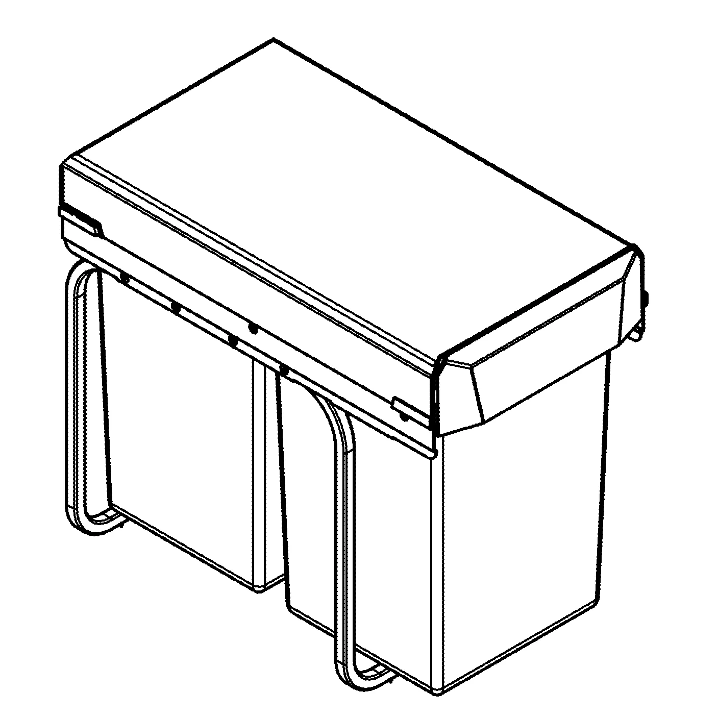 Mülltrennsystem Blue 40855, 30 cm, zweifach 15 l / 15 l, Bodenmontage hinter Drehtür, kompatibel mit Blue Home and Red Größe M und L Mülltrennsystem Blue 40855, 30 cm, zweifach 15 l / 15 l, Bodenmontage hinter Drehtür, kompatibel mit Blue Home and Red Größe M und L
