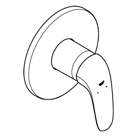 Einhand-Brausebatterie Eurostyle 24046_3, Fertigmontageset für Rapido SmartBox, Hebel geschlossen, chrom Einhand-Brausebatterie Eurostyle 24046_3, Fertigmontageset für Rapido SmartBox, Hebel geschlossen, chrom