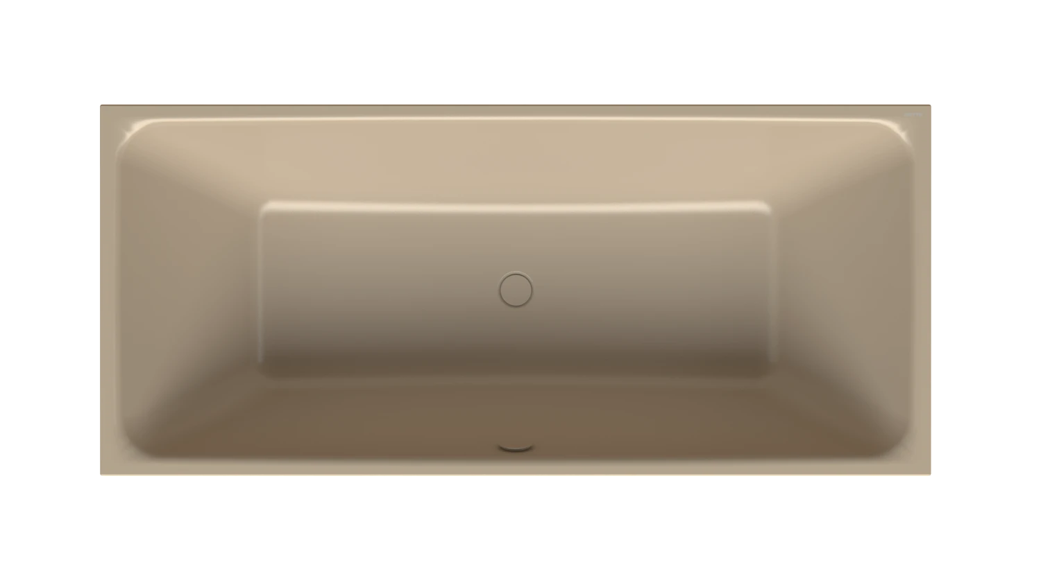 Bette Badewanne „BetteLoft Ornament“ freistehend rechteck 181 × 81 cm in Greige