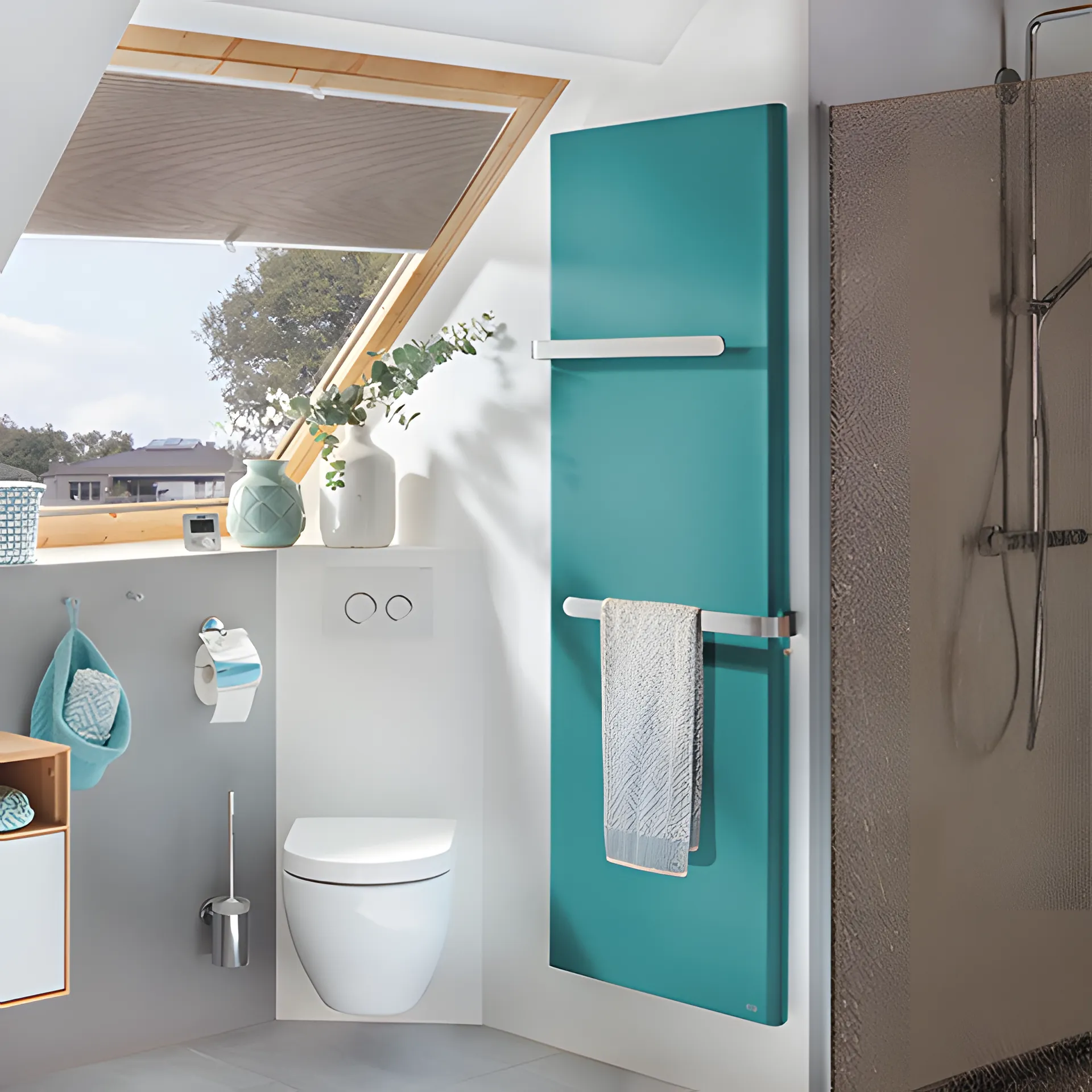 BEMM Design-Elektroheizkörper „Plawa Softline EK“ mit Leistungssteuerung 47 × 150 cm in Weiß (RAL 9016)