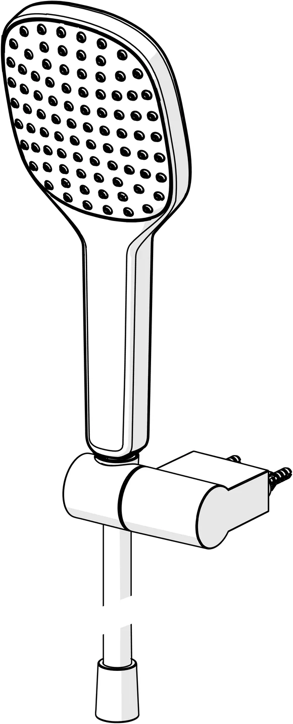 HansaACTIVEJET Style Handbrausegarnitur HansaACTIVEJET Style 8438 1-strahlig Chrom