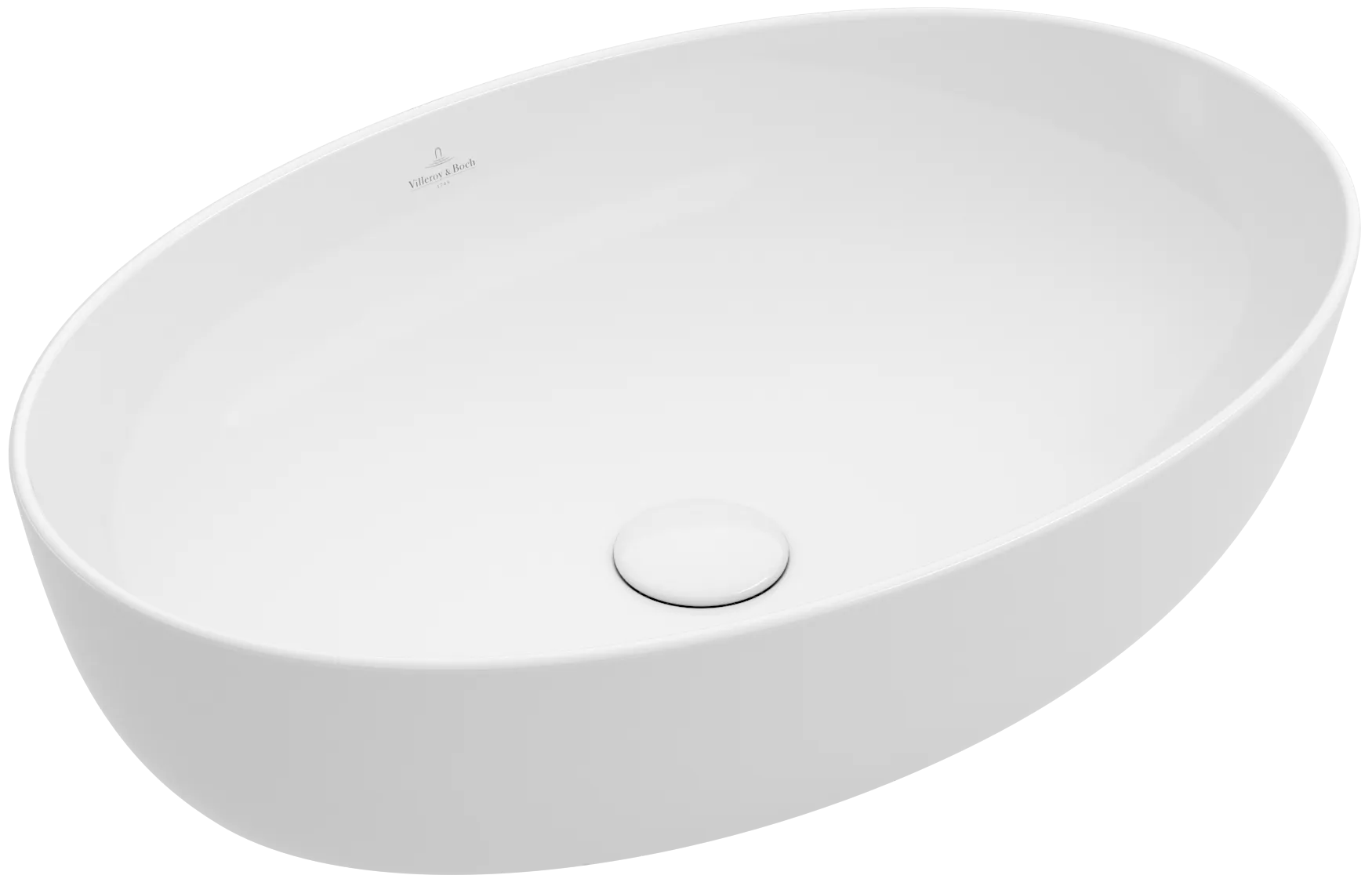 Villeroy & Boch Aufsatzwaschtisch aus TitanCeram „Artis“ 610 × 410 × 130 mm in Weiß Alpin Villeroy & Boch Aufsatzwaschtisch aus TitanCeram „Artis“ 610 × 410 × 130 mm in Weiß Alpin