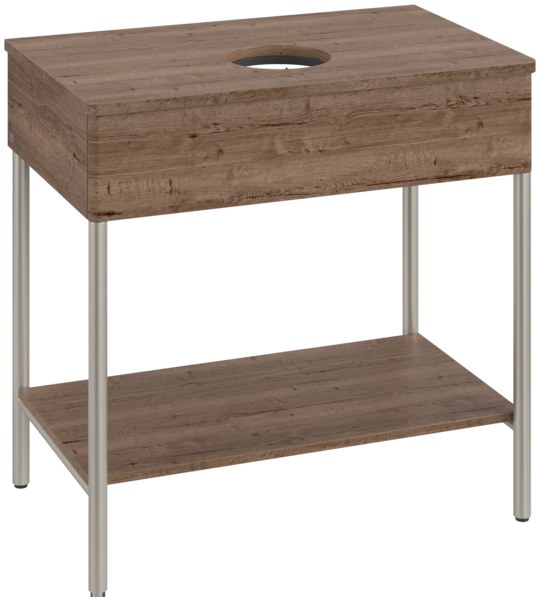 Villeroy & Boch Waschbeckenunterschrank Artis, Eckig, Tobacco Oak, 800x782x500mm, mit Metallgestell und Beleuchtung Villeroy & Boch Waschbeckenunterschrank Artis, Eckig, Tobacco Oak, 800x782x500mm, mit Metallgestell und Beleuchtung