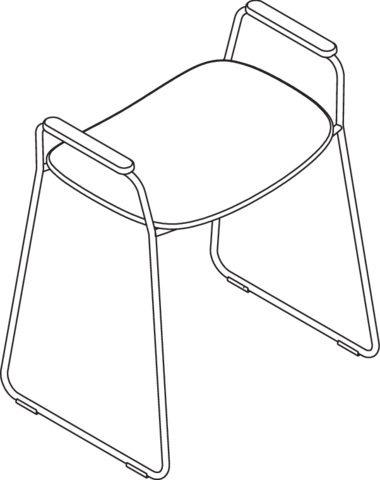 Duschhocker, Gestell schwarz tiefmatt pulverbeschichtet, Sitzfläche und Armpads aus hochwertigem PIR Kunststoff (Post-Industrial-Recycling), Höhe 626 mm, Breite 536 mm, Sitzhöhe 480 mm, Sitzfläche 478 mm breit, in Farbe JB