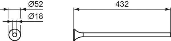 Handtuchstange La Dolce Vita Brushed Gold Handtuchstange La Dolce Vita Brushed Gold