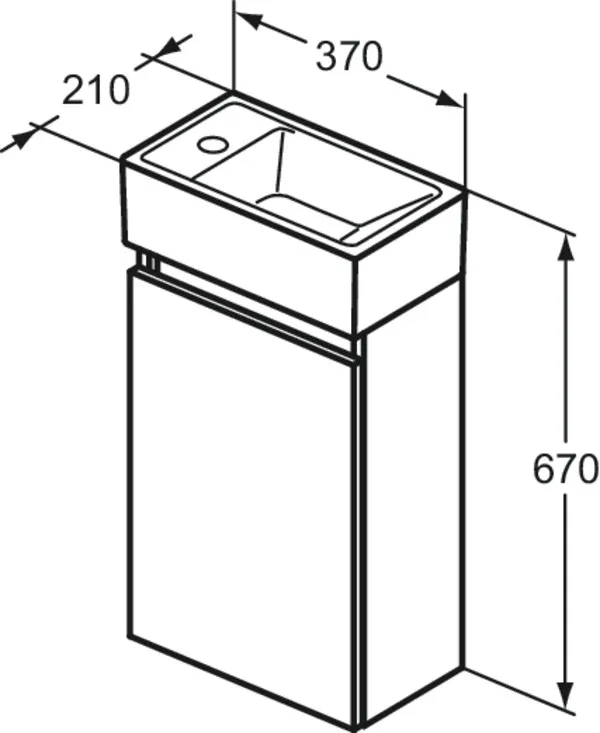 Möbelpaket Eurovit+ Handwaschbecken links 37cm Schwarz und Unterschrank 36cm mit Tür Hochglanz grau lackiert Möbelpaket Eurovit+ Handwaschbecken links 37cm Schwarz und Unterschrank 36cm mit Tür Hochglanz grau lackiert