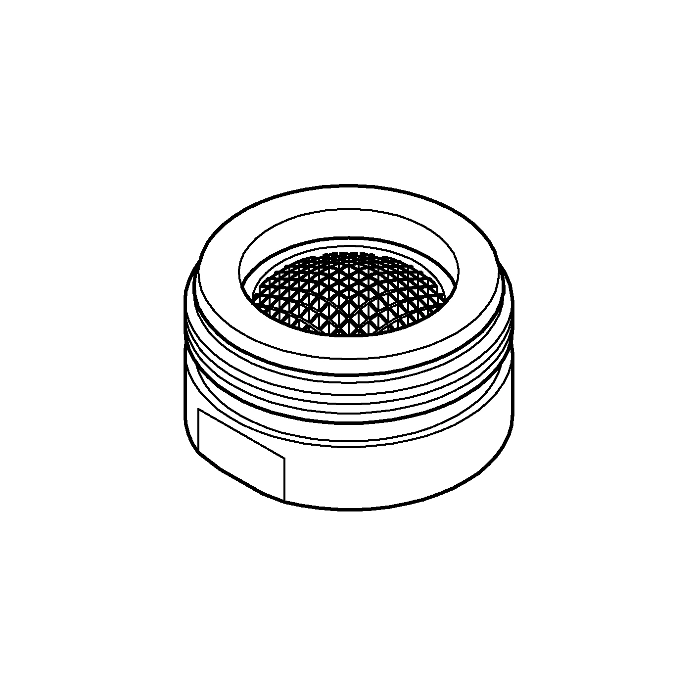 Mousseur 13263, für Red, Außengewinde M 28 × 1, 7,5 - 9,0 l/min bei 3 bar, Heißwasser-Strahlregler, chrom