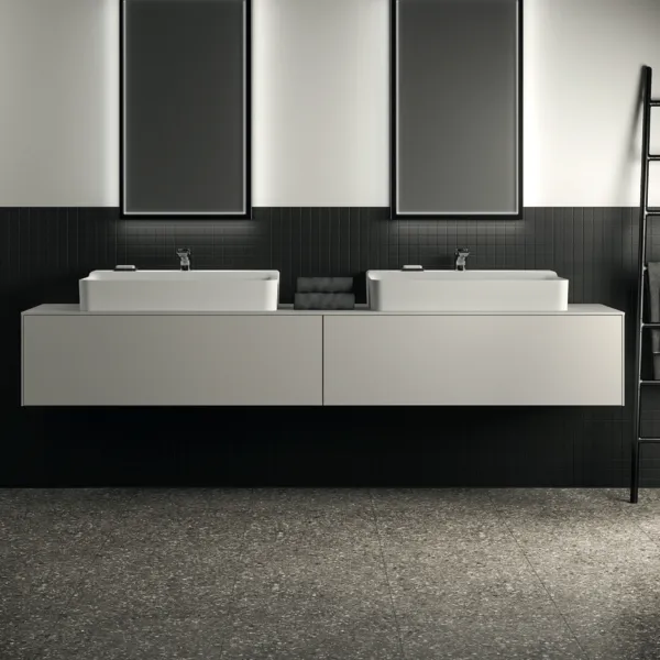Ideal Standard Waschtischunterschrank „Conca“ 238,7 × 37 × 50,5 cm Weiß matt lackiert