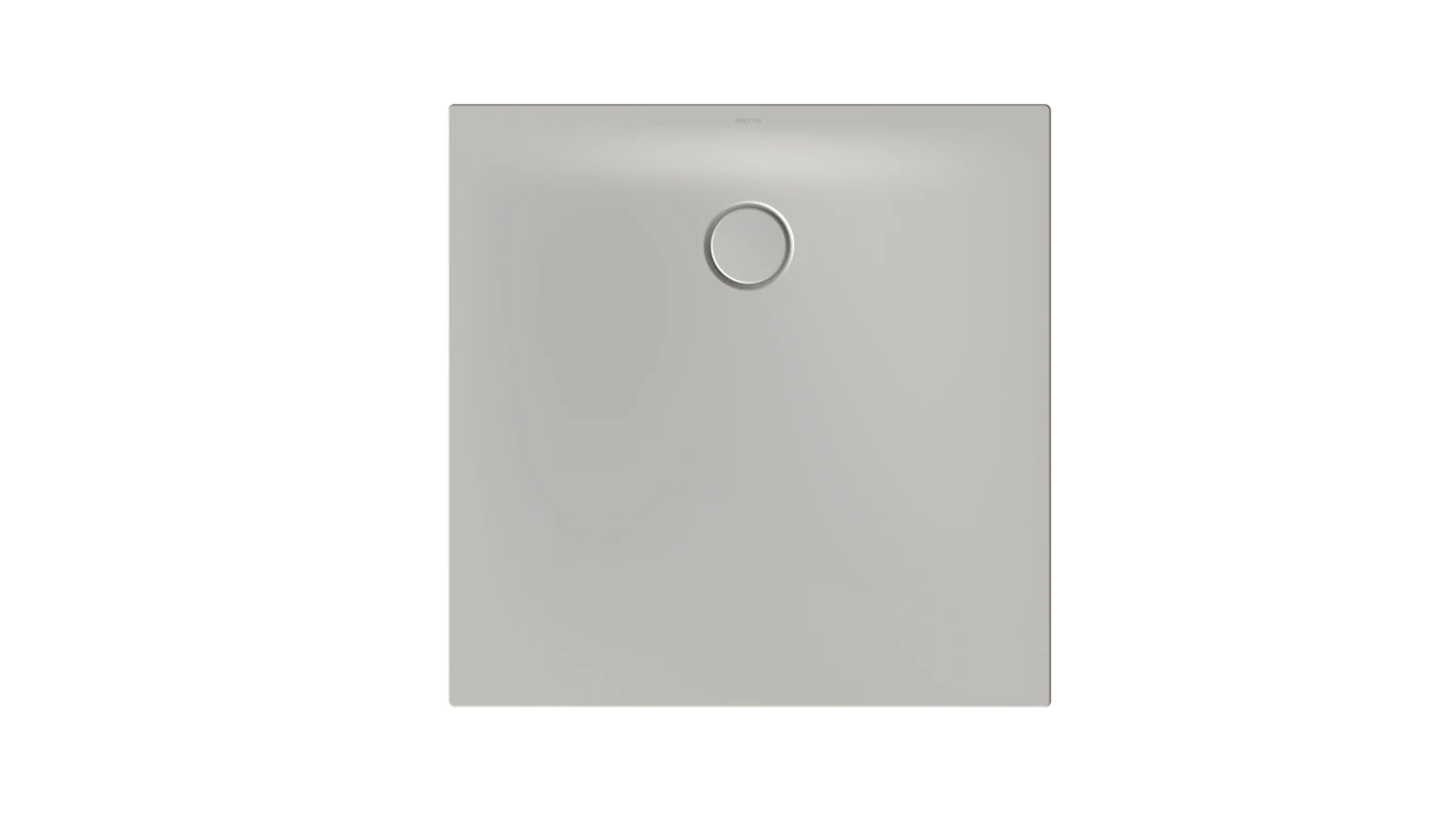 Bette quadrat Duschwanne „BetteFloor Side“ 900 × 900 mm mit BetteAntirutsch Pro, ohne Oberflächenveredelung, ohne Wannenträger, in Dust