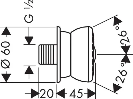Seitenbrause Bodyvette chrom mit Rubit Seitenbrause Bodyvette chrom mit Rubit