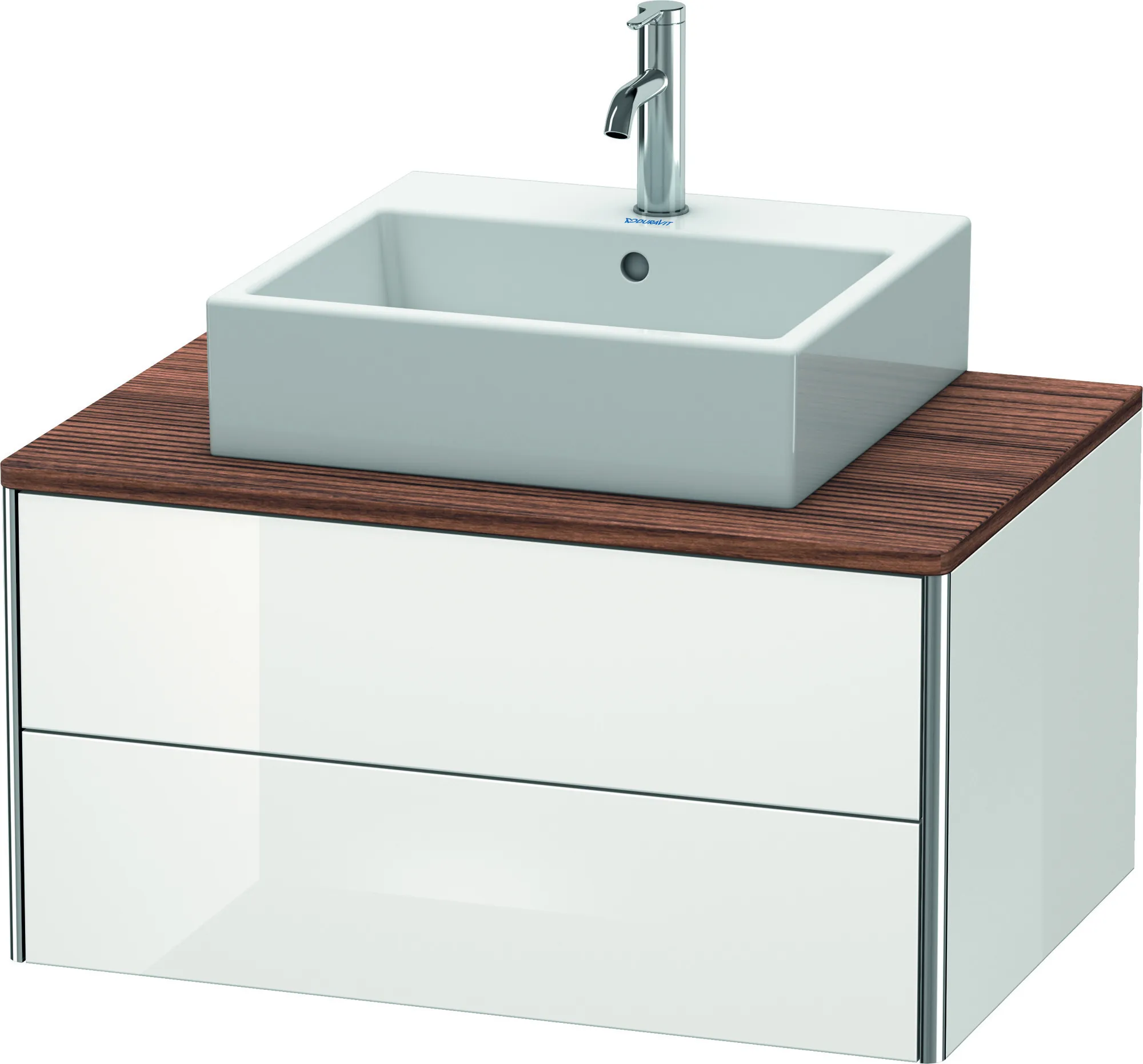 Duravit Waschtischunterschrank wandhängend „XSquare“ 80 × 40 × 54,8 cm Weiß Hochglanz Duravit Waschtischunterschrank wandhängend „XSquare“ 80 × 40 × 54,8 cm Weiß Hochglanz