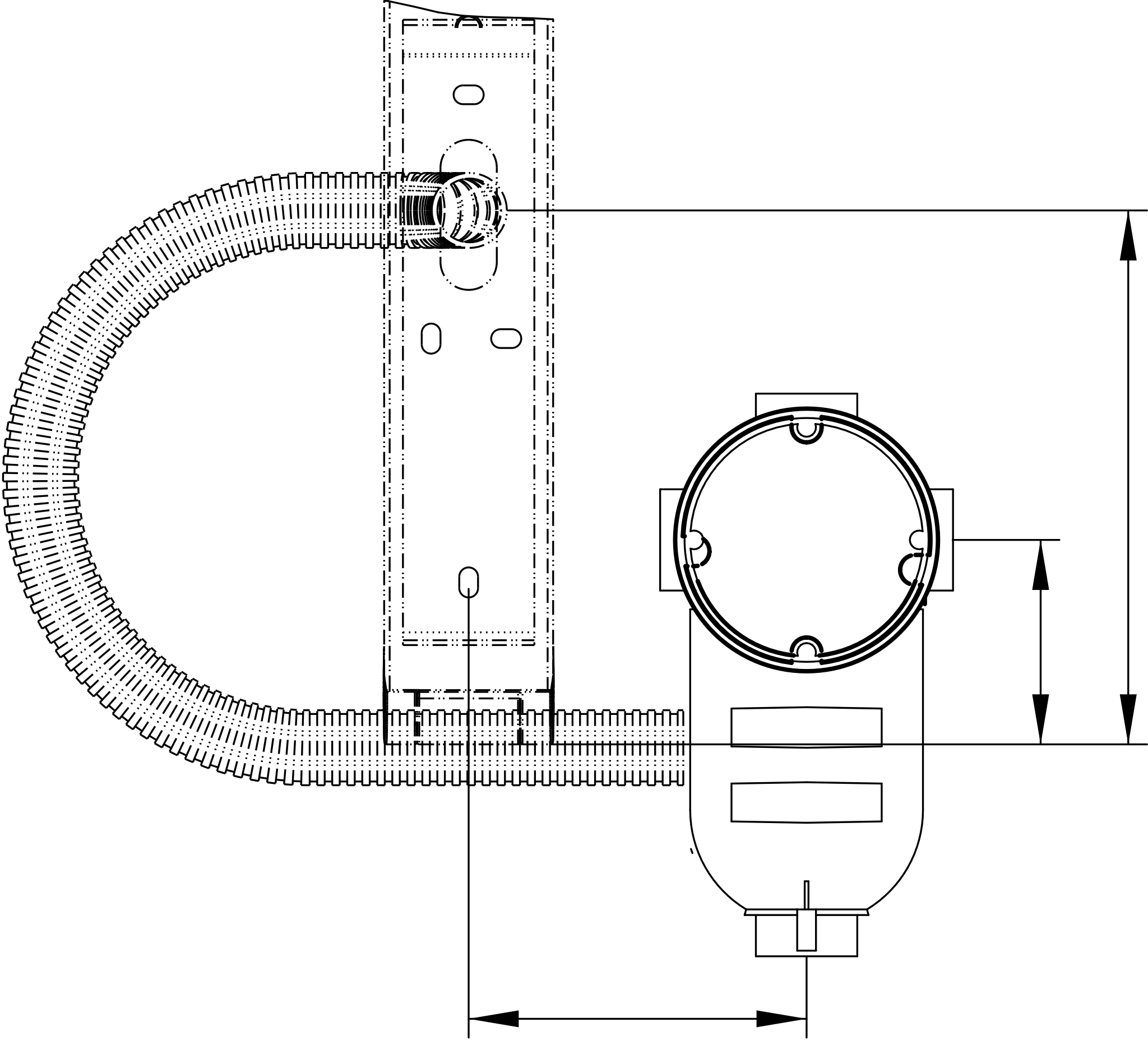 Kosmetikspiegel 17699000004 Rohbau-Set mit Elektronikdose für Mauerwerkmontage 800 mm