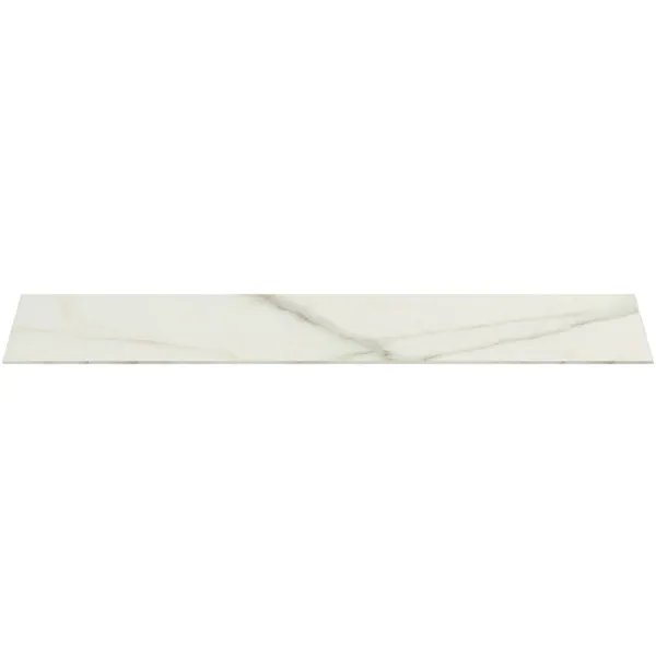 Waschtischplatte Conca, aus Keramik, 1202x373x6mm, Marmor Noir Desir