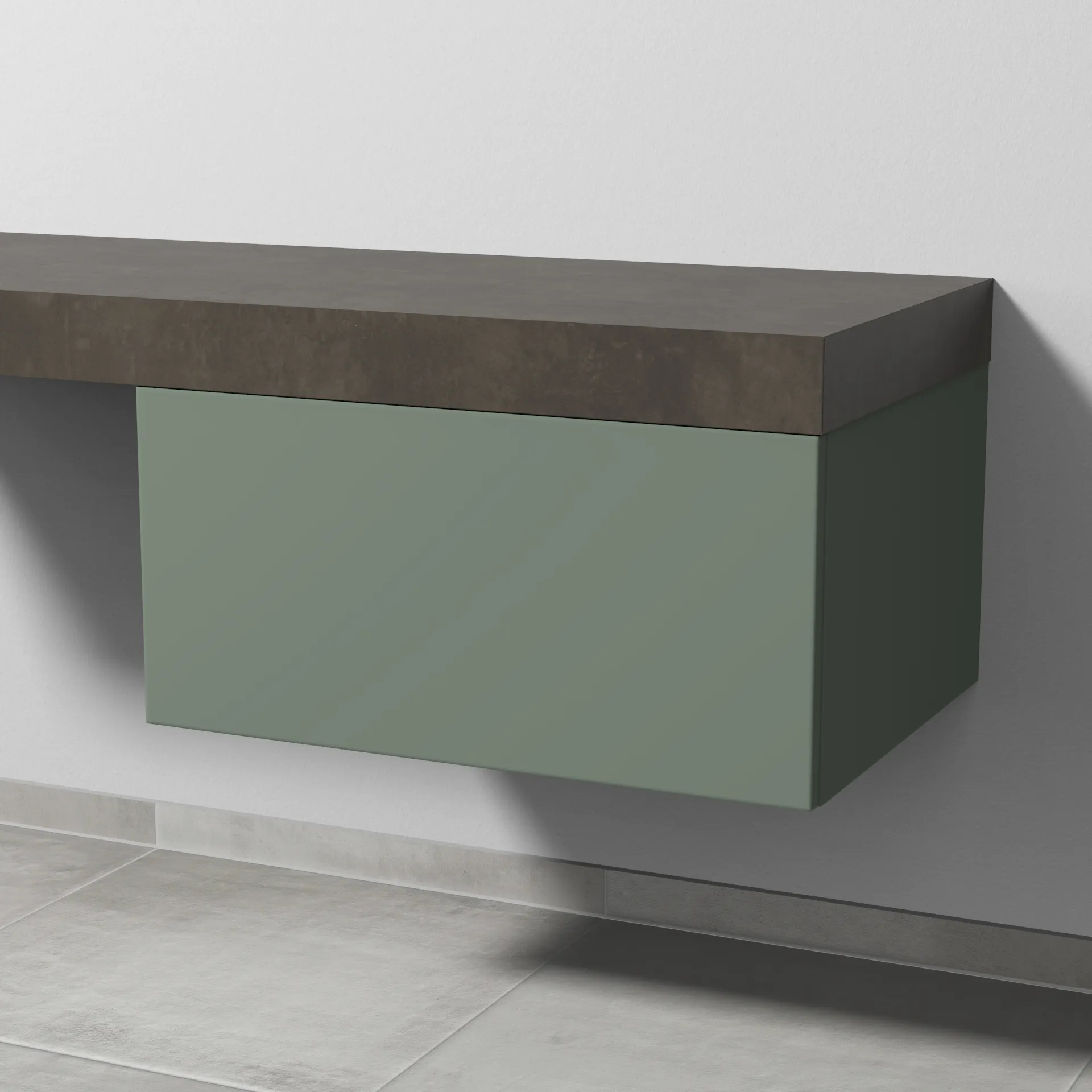 Sanipa Anbauschrank „2morrow“ 700 × 340 × 520 mm in Soft-Green