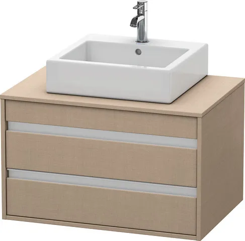 Duravit Waschtischunterschrank wandhängend „Ketho“ 80 × 49,6 × 55 cm Leinen Duravit Waschtischunterschrank wandhängend „Ketho“ 80 × 49,6 × 55 cm Leinen