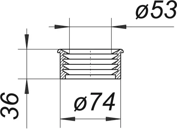 Lippendichtung zu HT/SML-Rohrverbinder, DN 50 Lippendichtung zu HT/SML-Rohrverbinder, DN 50