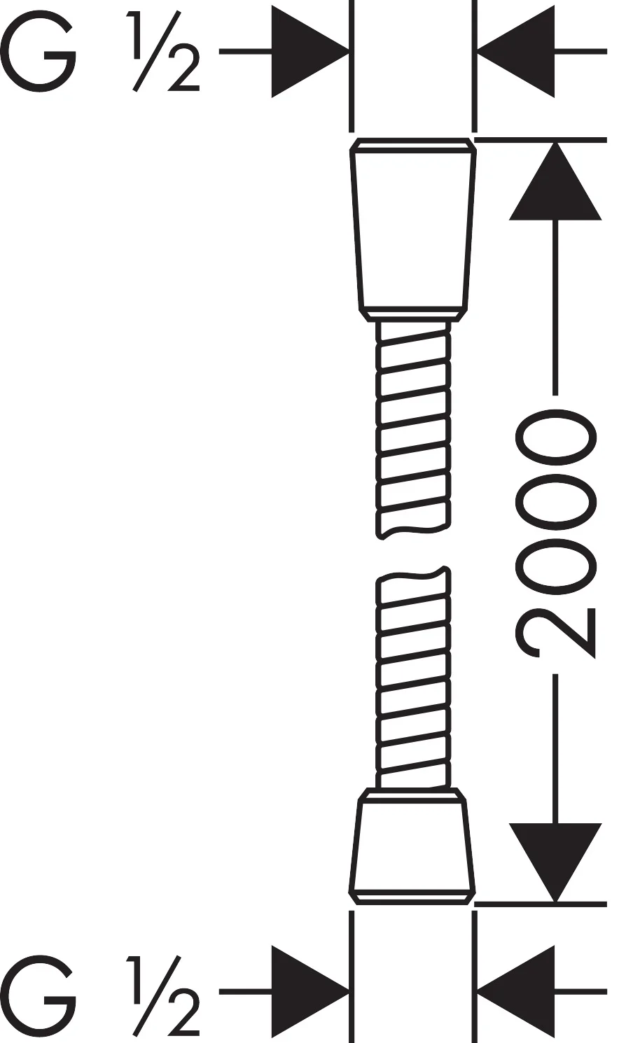 Hansgrohe Sensoflex Metallbrauseschlauch 200 cm Chrom Hansgrohe Sensoflex Metallbrauseschlauch 200 cm Chrom