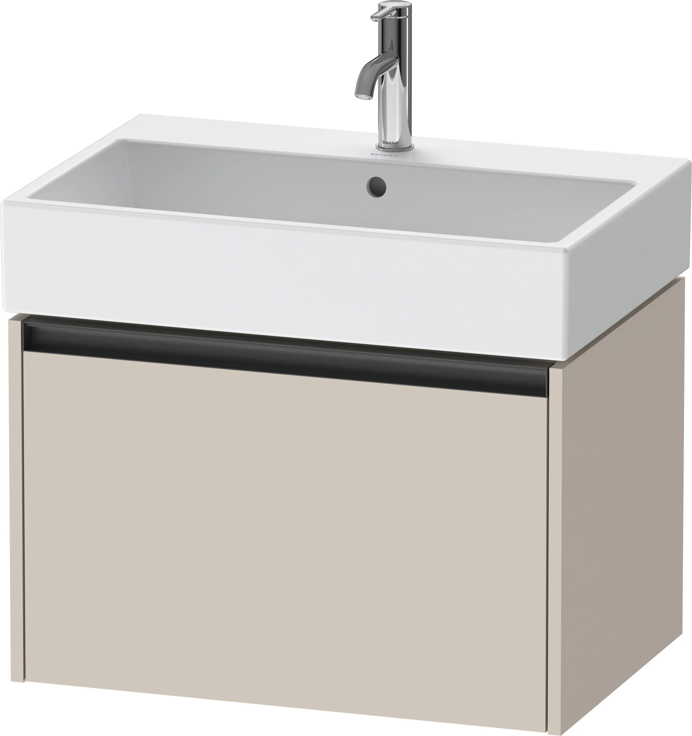 Duravit Waschtischunterschrank wandhängend „Ketho.2“ 68,4 × 44 × 46 cm Taupe Matt